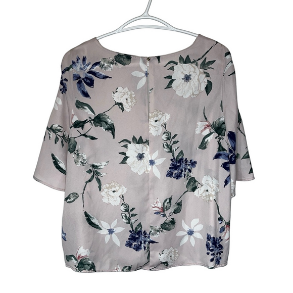 Dynamite Pink Floral 3/4 Sleeve Blouse Size Medium - Picture 5 of 10